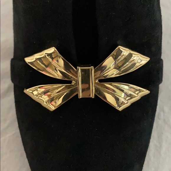 Karl Lagerfeld Norah Block Heel Suede Bow Mule - Picture 5 of 10